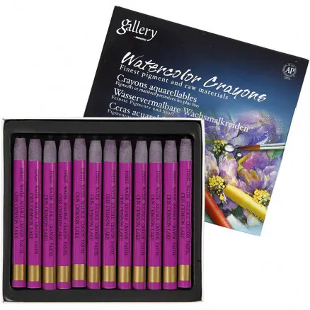 Gallery Aquarell, dunkelrosa (314), L: 9,3 cm, 12 Stk./1 Packung.