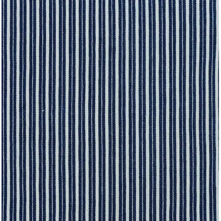 Denim Stoff 145cm 008 Dunkelblau Gestreift - 50cm