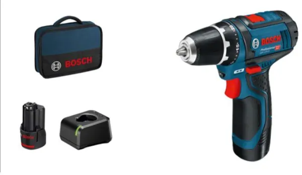 Bosch 12V Akkuschrauber GSR 12V-15 2X2,0AH 1XGAL 12V-20 BAG